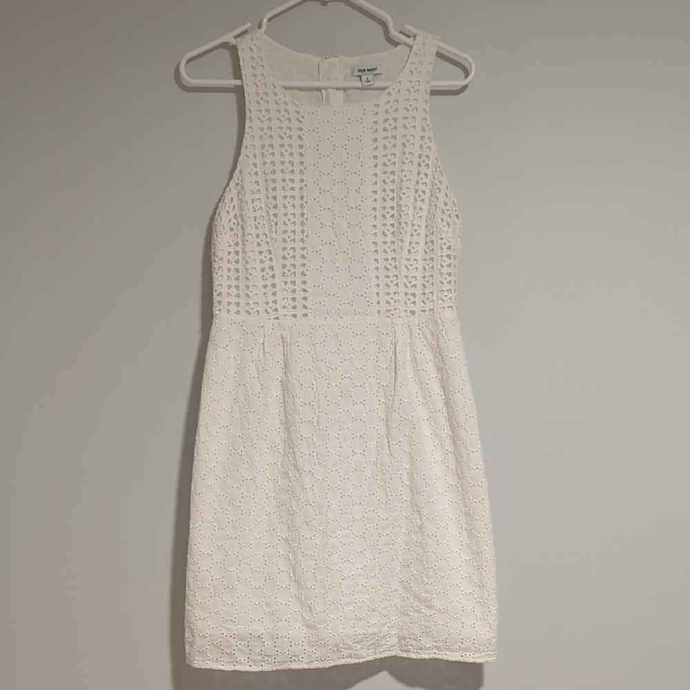 Old Navy White Sheath Mini Dress